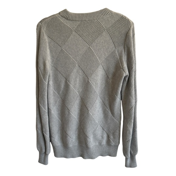 SWEATY BETTY Diamond Knitted Jumper, Cotton/Wool, Light Gray, Size S - Picture 6 of 8